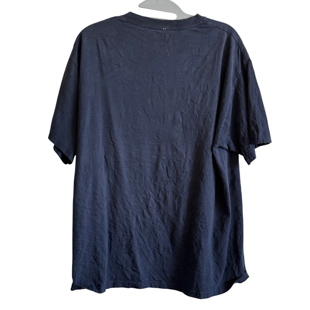 Delta American Muscle Graphic T-Shirt Mens Navy Blue Classic Car Flag Tee XL - Picture 3 of 4